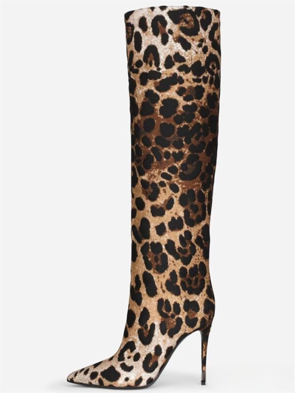 Leopard Fashionable High Hoots Women Shoes
