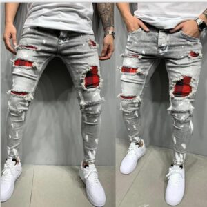 Shattered Broken Quality Fashion Men Jeans