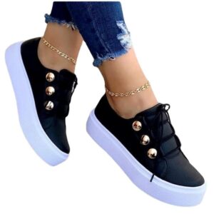 Round Toe Thick Sole Casual Women Shoes