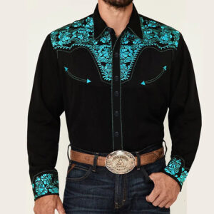 Fashionable Printed Shirt Western American Style